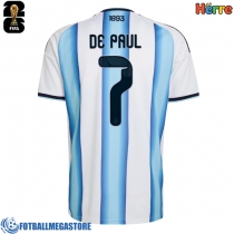 Fotballdrakt Herre Argentina Rodrigo De Paul #7 Hjemmedrakt VM 2026 Kortermet
